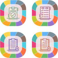 Today to Done Check List and Checkmark Icon vector
