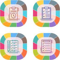 Time Management and Checklist Icon vector