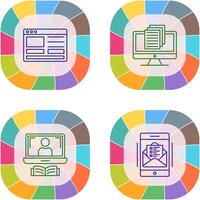 Web Design and Document Icon vector