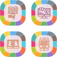 Online Learning and Faq Icon vector