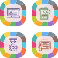 Laptop and Hire Icon vector