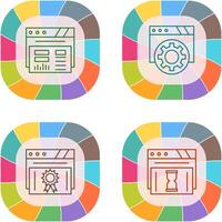 Dashboard and Browser Icon vector