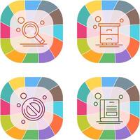 Search and Table Icon vector