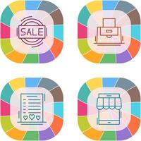 Sale and Purse Icon vector