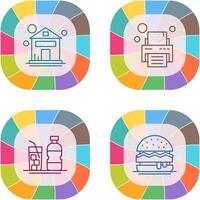 House and Printer Icon vector