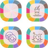 Skewer and Frappe Icon vector