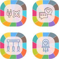 Socket and Chat Icon vector