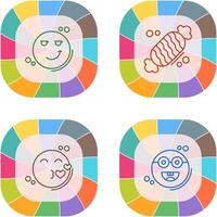 Smirk and Candy Icon vector