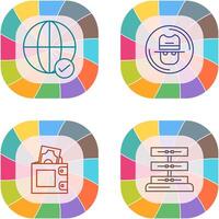 Internet and Spy Icon vector