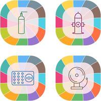 hydrant and oxygen tank Icon vector