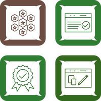 reputaion management and qc passed Icon vector
