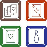 Deck of Card and Card Icon vector