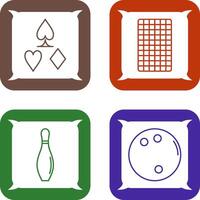 card suits and card backward Icon vector