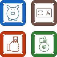 savings and membership card Icon vector