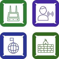 router and signal Icon vector