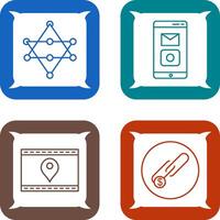 Networks and Mobile Applications Icon vector