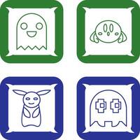 Game Character and VGame Charcter Icon vector