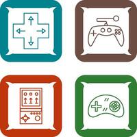 dirección llave y juego de azar controlar icono vector