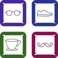 Sunglasses and Shoe Icon vector