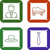 Man and Skates Icon vector
