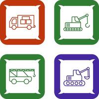 Logistics Car and Lifter Icon vector