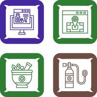 Online store and Locatation Icon vector