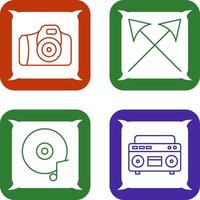 Camera and Arrows Icon vector