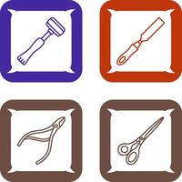 Sledgehmmer and Chisel Icon vector