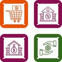 compras impuesto y inmuebles icono vector