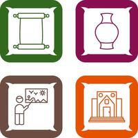 Scroll of Paper and Antique Icon vector