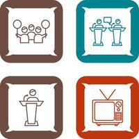 Protest and Debate Icon vector