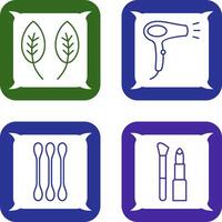 Herb and Hair removal Icon vector