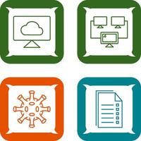 Cloud Systems and Connected Icon vector