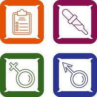 Diagnosis and Dropper Icon vector