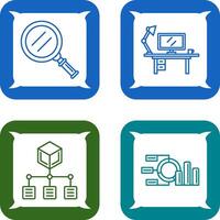 Search and Workspace Icon vector