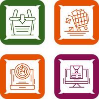 Sale and Add to Basket Icon vector