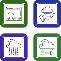 Cloud Comuting and Support Icon vector