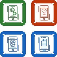 Setting and Favourite Icon vector