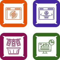 Recovery and Web Page Icon vector