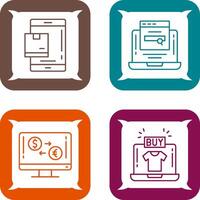 Package and Searching Icon vector