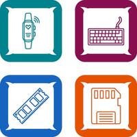 Smart Band and Keyboard Icon vector