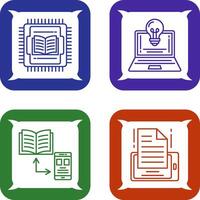 Cpu and Lamp Icon vector