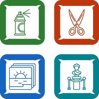 Spray and Scissors Icon vector