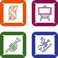 Needle and Easel Icon vector