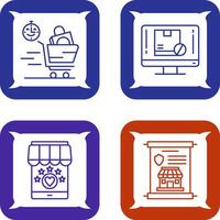 Happy Hour and Out of Stock Icon vector