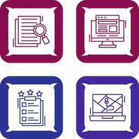 Details Looking and Adaptive Icon vector