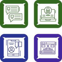 Lock and Project Consulting Icon vector