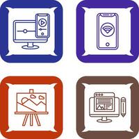 WIFI and Responsive Icon vector