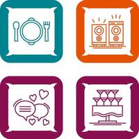 Banquet and Music Icon vector