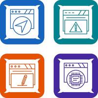 Navigation and Alert Icon vector